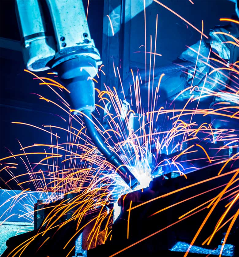 Robotic welding at PNJ in UK